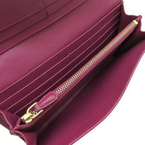 Prada Tessuto Quilted Wallet Nylon Red Bifold Logo Pass - Picture 10 of 14